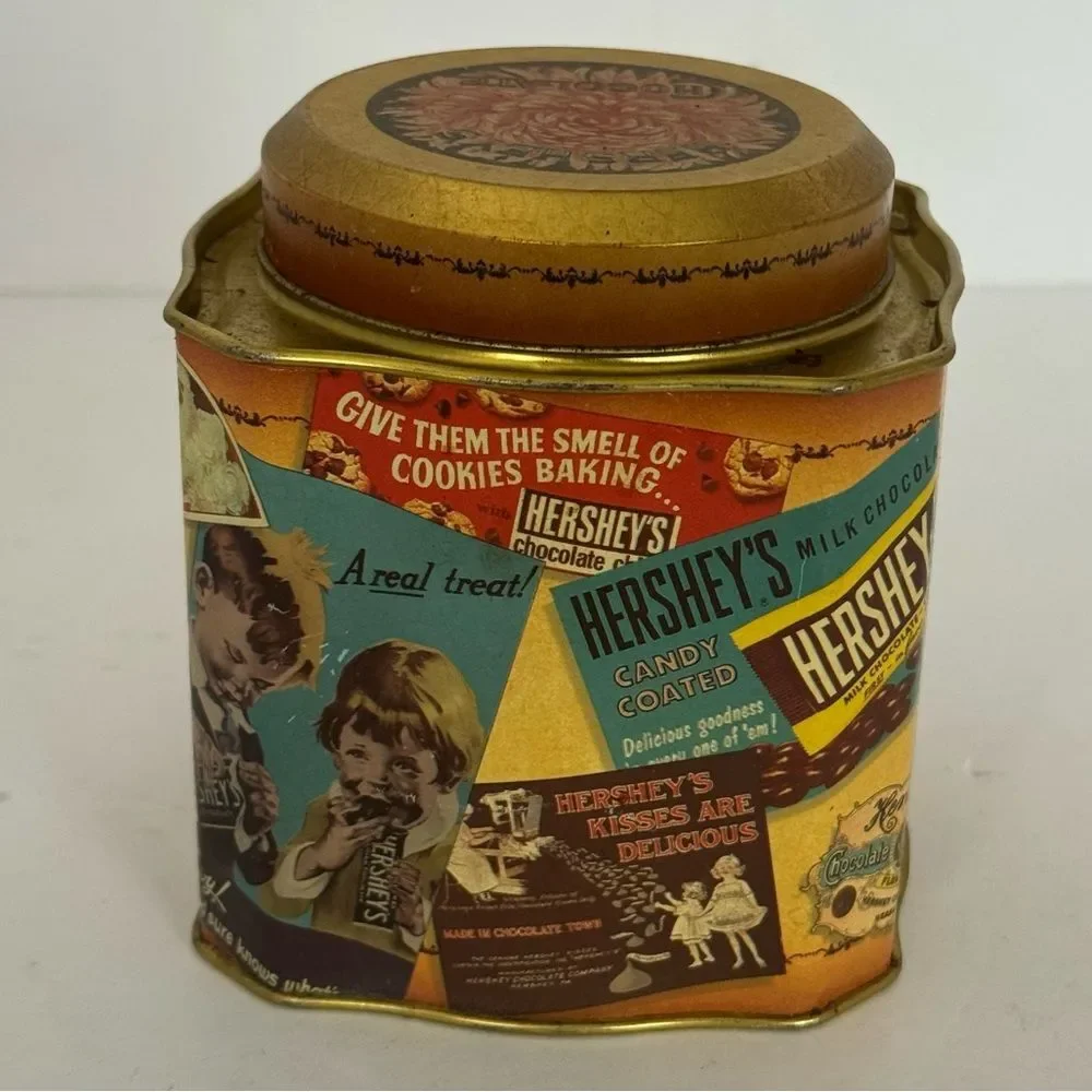 vintage 1995 Hershey's Chocolate Edition #3 collectible metal tin canister EMPTY